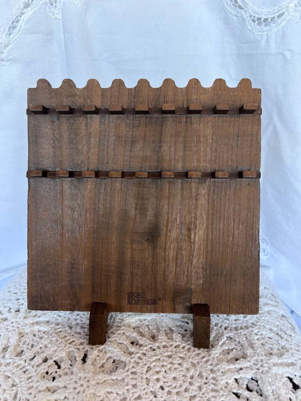Ikee Design Walnut Wooden Jewelry Display Stand